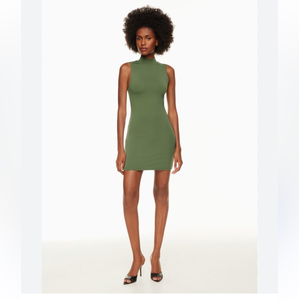 Aritzia Contour Mockneck Sleeveless Dress